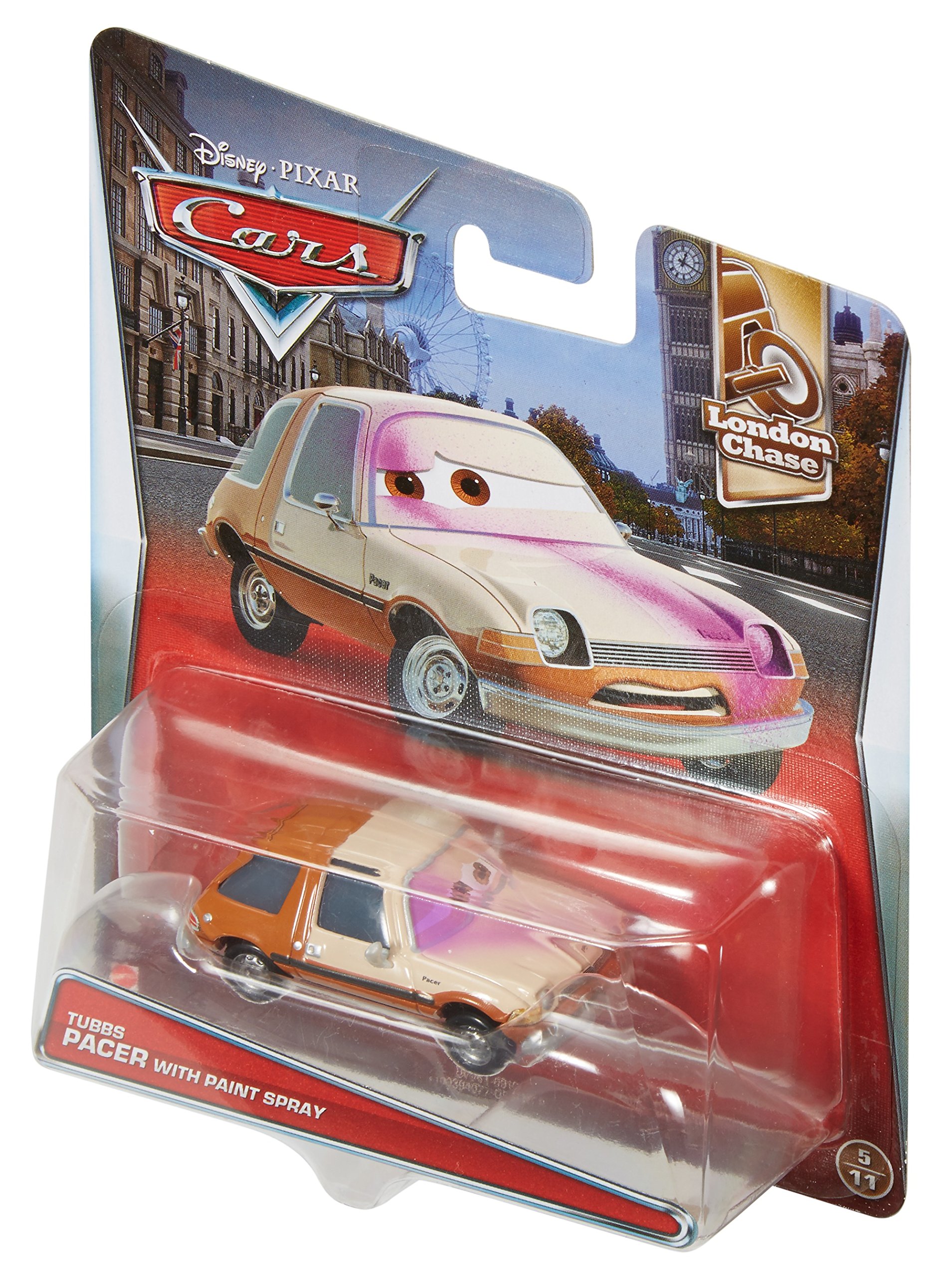 Amazon.com: Disney Pixar Cars Tubbs Pacer - Vehículo fundido a